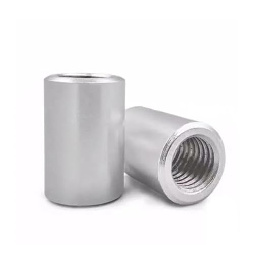 1–5 Stück M2 M2.5 M3 M4 M5 M6 M8 M10 Lange Stangenkupplung Rundmutter 304 Edelstahl Abstandshalter(M8 2PC,X15mm) von DAGROD