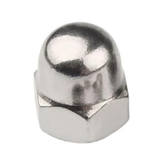 1–50 Stück M3 M4 M5 M6 M8 M10 M12 M14 M16 M18 Eichel-Überwurfmutter 304 201 Edelstahl Dekorative Kuppel-Überwurfmuttern Blindmuttern(304 Stainless Steel,M18 (1PC)) von DAGROD
