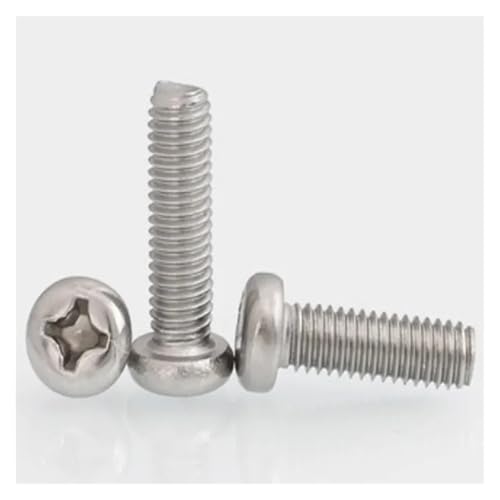 10/100 stücke Grob Gewinde 304 Edelstahl Kreuz Runde Pan Kopf Schraube(1-7/8",50pcs 4-40) von DAGROD