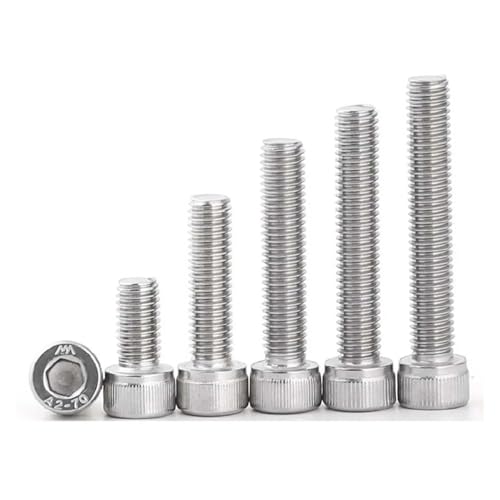 10–100 Stück M3 Innensechskantschrauben, Edelstahl 304 A2, Sechskant-Innensechskantschraube(40pcs M3X10) von DAGROD