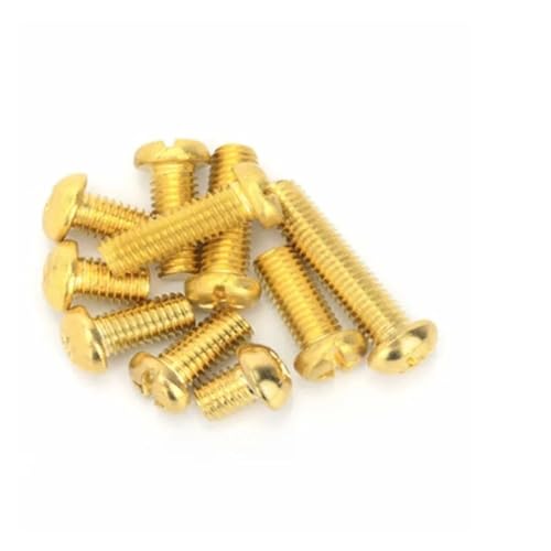 10–50 Stück DIN7985 M2 M2.5 M3 M4 M5 M6 Maschinenschrauben aus Messing mit rundem Flachkopf(8mm,M3 50pcs) von DAGROD