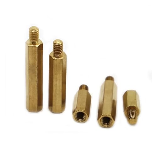 10 Stück M2 M2.5 M3 M4 Männlich zu Weiblich Messing Spacer Hex Messing Standoff Spacer Säule for PC Motherboard(11mm,M2.5 10pcs) von DAGROD