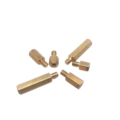 100 stücke Kurze Männlichen Gewinde M3 Spacer Standoff Messing Schrauben Muttern Hex Gewinde Säule Männlich zu Weiblich(MF3x11x3) von DAGROD