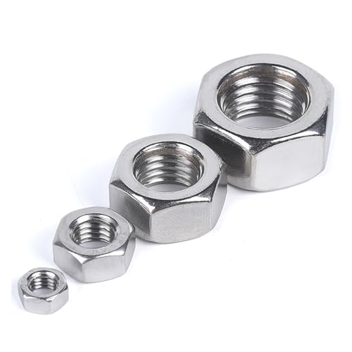2–10 Stück A2 304 Edelstahl Zoll Sechskantmutter for 4–40 6–32 8–32 10–24 1 4 5 16 3 8 7 16 1 2 3 4 5 8 Zoll Sechskantmutter Schraube(3 16 24 10pcs) von DAGROD