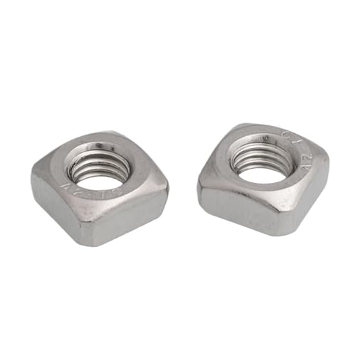 20 stücke M3 M4 M5 M6 M8 M10 DIN 557 Vierkantmuttern GB39 304 A2-70 Edelstahl Vierkantmutter Foursquare Quadrate(M6) von DAGROD