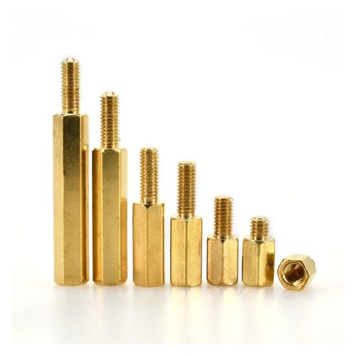 30/50 stücke Hex Messing Männlich Weiblich Motherboard Standoff Kupfer Montieren M2 M 2,5 M3 M4 Board Rack Stud Gewinde säule Spalte Spacer Schraube(8mm(30Pcs),M4 (Thread 6mm)) von DAGROD