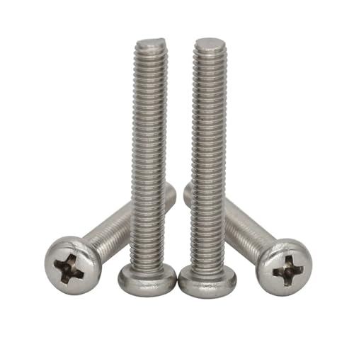 4–10 Stück M4 M6 Außendurchmesser 65 mm 70 mm 75 mm 80 mm 90 mm 100 mm Länge 304 316 Edelstahl DIN7985 Bolzen Kreuzschlitz Rundkopfschraube(8Pcs 304ss M4x90) von DAGROD