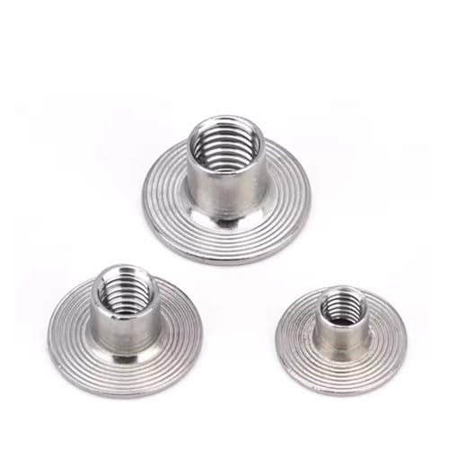 5 Stück M6 M8 M10 304 Edelstahl A2 T-Mutter Schweißmutter Eisenplatte Schweißmutter Konter Verbindungsmuttern Rundmuttern Flanschmutter(M6x9mm 5pcs) von DAGROD