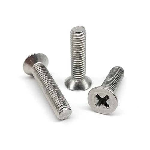 50 stücke M1 M1.2 M1.4 M1.6 M2 Mini Schwarz 304 Edelstahl Flachen Senkkopf Schraube Bolzen(304 stainless steel,4mm,M1) von DAGROD