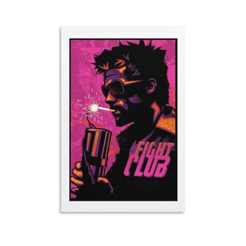 DAGUYS Fight Club Klassisches Vintage-Filmposter, 8 Drucke, Fotokunst, Malerei, Leinwand, Poster, Heimdekoration, Poster, 60 x 90 cm von DAGUYS