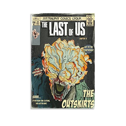 DAGUYS Filmposter "The Last of Us", Vintage-Stil, 8 Stück, Leinwand-Kunstposter und Wandkunst, modernes Familiendekor-Poster, 40 x 60 cm von DAGUYS