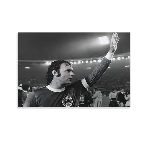 DAGUYS Leinwandbild, Motiv: legendärer Fußballspieler Franz Beckenbauer 20, Gemälde auf Leinwand, Wandkunst, Wanddekoration, Heimposter, 40 x 60 cm von DAGUYS