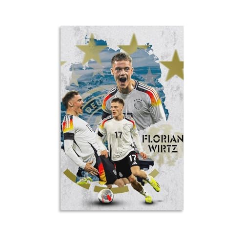DAGUYS Poster, Fußballspieler, Florian Wirtz, 20 Drucke, Fotokunst, Malerei, Leinwand, Poster, moderne Dekoration, Poster, 20 x 30 cm von DAGUYS