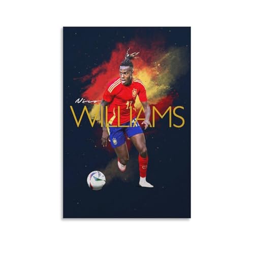 DAGUYS Poster "Euro 2024 Champions Nico Williams", 6 Bilder, Druck, Leinwand, Poster, Wandmalerei, Poster, Dekor, moderne Wohnkunstwerke, 30 x 45 cm von DAGUYS