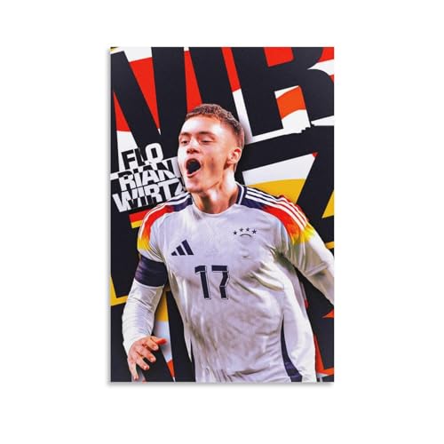 DAGUYS Poster mit Fußballspieler-Motiv Florian Wirtz, Heimdekoration, Wandkunst, zum Aufhängen, Bilddruck, dekorative Malerei, Poster, 40 x 60 cm von DAGUYS