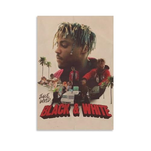 DAGUYS Rapper Juice Wrld Poster, 25 Kunstwerke, Bild, Druck, Poster, Wandkunst, Gemälde, Leinwanddekoration, Heimposter, 20 x 30 cm von DAGUYS