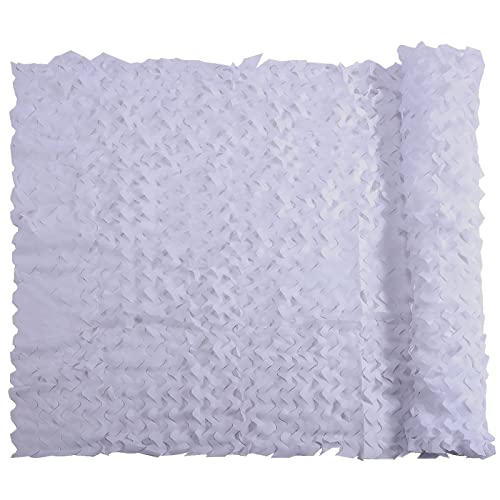 Tarnnetz, Sonnentarnnetz, Camouflage Netz, Tarnnetz Sonnenschutz, Perfekt FüR Den AußEnbereich, Partydekoration, Haus, Schneetarnung, Viele GrößEn, Weiß(Size:3X6M/9.8X19.7FT) von DAHAI STORE