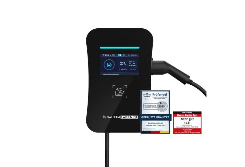 DAHEIM LADEN Elektroauto-Ladestation DaheimLader Touch PRO Wallbox, 11kW / 16A, 3-phasig, mit App, RFID, MID-Stromzähler, DockingStation, OCPP Version 1.6j DAHEIM LADEN Elektroauto-Ladestation DaheimLader Touch PRO Wallbox, 11kW / 16A, 3-phasig, mit App, RFID, MID-Stromzähler, DockingStation, OCPP Version 1.6j von DAHEIM LADEN