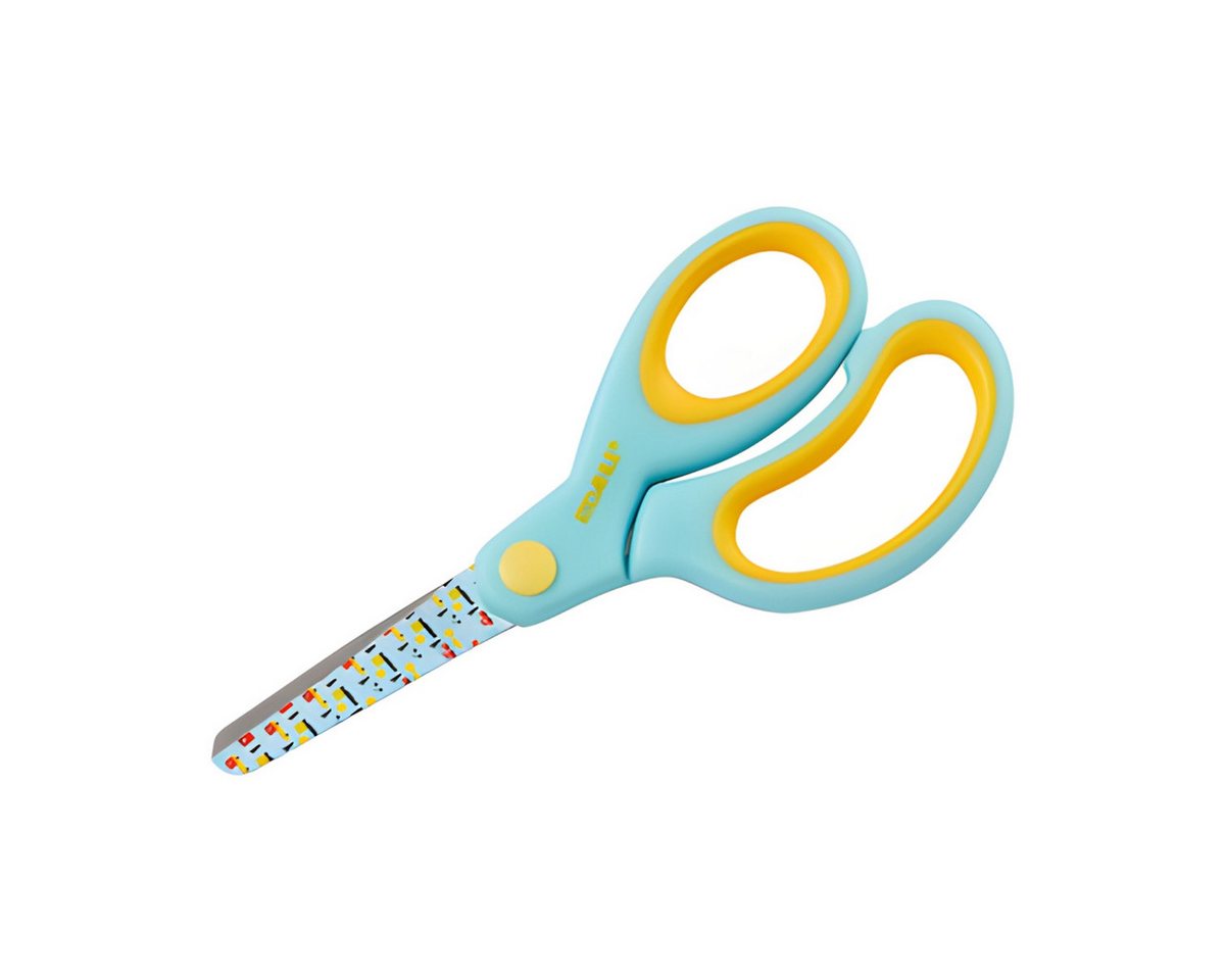 DAHLE Papierscheren Dahle Bunte Kinderschere Kids rund 5 Zoll 13cm, türkis Motiv:Cars von DAHLE