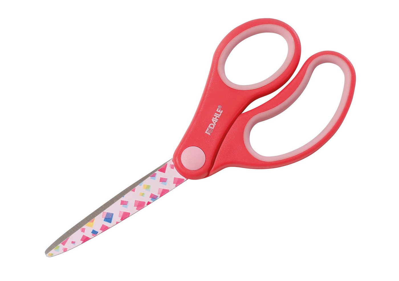 DAHLE Papierscheren Dahle Kinderschere Kids spitz 5,5 Zoll 14cm, pink Motiv: Confetti von DAHLE