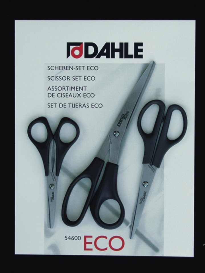 DAHLE Papierscheren Scheren-Set 13/16/21cm schwarz. von DAHLE