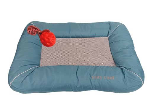 DAHLMANN Stay Cool Selbstkühlendes Hundebett Farbe: Aqua Kühlmatte Hund Katze Haustiere Gr. L Maße: 76x53x7cm mit Wurfball DAHLMANN Stay Cool Selbstkühlendes Hundebett Farbe: Aqua Kühlmatte Hund Katze Haustiere Gr. L Maße: 76x53x7cm mit Wurfball von DAHLMANN