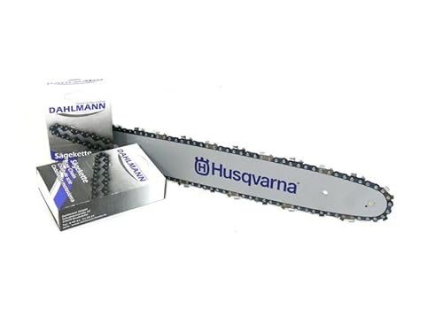 HUSQVARNA Schwert 3/8" 40 cm 1,3 mm + 2 Sägeketten für HUSQVARNA Motorsägen 120 Mark II 130 135 135 Mark II 235 236 240 von DAHLMANN