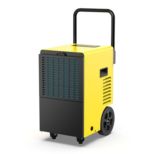 DAHTEC Bautrockner Luftentfeuchter Keller 30 L/Tag - Fläche 90 m²/230 m³ - 24Hr Timer Innenbereich Trocknungsgerät mit 7 L Großwasserbehälte für Große Räume von DAHTEC