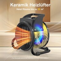 DAHTEC Gebläseheizer 2000W Gelb - Energieklasse A - Schnelles & Sparsames Heizen - Verstellbarer Winkel - Für Haus oder Werkstatt DAHTEC Gebläseheizer 2000W Gelb - Energieklasse A - Schnelles & Sparsames Heizen - Verstellbarer Winkel - Für Haus oder Werkstatt von DAHTEC