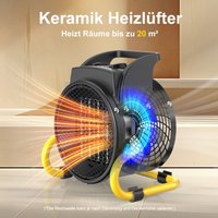 DAHTEC Gebläseheizer 2000W Schwarz - Energieklasse A - Modernes & dezentes Design - Präziser Thermostat - Für Innenräume DAHTEC Gebläseheizer 2000W Schwarz - Energieklasse A - Modernes & dezentes Design - Präziser Thermostat - Für Innenräume von DAHTEC