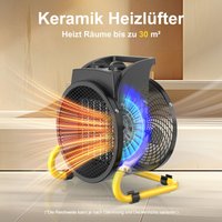 DAHTEC Gebläseheizer 3000W Schwarz - Energieklasse A - Professionelle Leistung - Ideal für alle Räume DAHTEC Gebläseheizer 3000W Schwarz - Energieklasse A - Professionelle Leistung - Ideal für alle Räume von DAHTEC