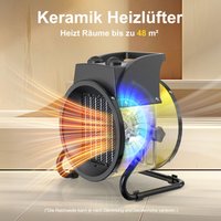 DAHTEC Heizer 5000W Gelb - Energieklasse A - Leistung & Wirtschaftlichkeit - Winkelstreuung - Für große Werkstätten DAHTEC Heizer 5000W Gelb - Energieklasse A - Leistung & Wirtschaftlichkeit - Winkelstreuung - Für große Werkstätten von DAHTEC