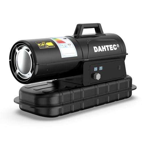 DAHTEC Heizkanone 20 kW Diesel Bautrockner - Beheizbare Fläche: 220 bis 300 m² - Heizgebläse mit Thermostat & Kraftstoffanzeige für Werkstätten, Baustellen und landwirtschaftliche Betriebe DAHTEC Heizkanone 20 kW Diesel Bautrockner - Beheizbare Fläche: 220 bis 300 m² - Heizgebläse mit Thermostat & Kraftstoffanzeige für Werkstätten, Baustellen und landwirtschaftliche Betriebe von DAHTEC