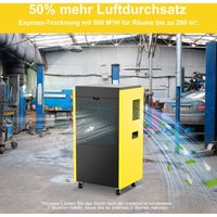 DAHTEC Industriel Luftentfeuchter Elektrisch (max. 90 L/Tag), mit integrierter Pumpe und Entwässerung, Geeignet für Keller und Räume bis zu 260 von DAHTEC