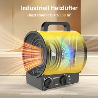 DAHTEC Tragbarer Industrieheizer 3000W GELB - Gebläseheizer mit Griff, Thermostat & Überhitzungsschutz - Für Garage, Bau, Zuhause DAHTEC Tragbarer Industrieheizer 3000W GELB - Gebläseheizer mit Griff, Thermostat & Überhitzungsschutz - Für Garage, Bau, Zuhause von DAHTEC
