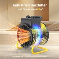 Gebläseheizer 2000W - Kompakter Elektroheizkörper, ideal für Haus, Werkstatt, Baustelle - DAHTEC Gebläseheizer 2000W - Kompakter Elektroheizkörper, ideal für Haus, Werkstatt, Baustelle - DAHTEC von DAHTEC