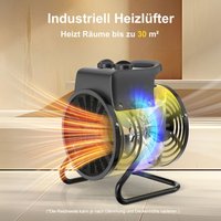 Gebläseheizer 3000W - Elektroheizkörper mit Thermostat, verstellbarer Winkel für Haus und Baustelle - DAHTEC Gebläseheizer 3000W - Elektroheizkörper mit Thermostat, verstellbarer Winkel für Haus und Baustelle - DAHTEC von DAHTEC