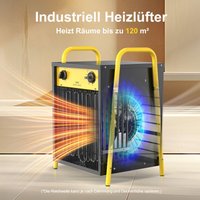 Industrie-Elektroheizer 15kW - Gebläseheizer mit Thermostat und Schutz, ideal für Baustelle & Garage - DAHTEC Industrie-Elektroheizer 15kW - Gebläseheizer mit Thermostat und Schutz, ideal für Baustelle & Garage - DAHTEC von DAHTEC