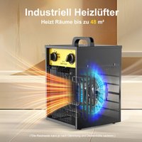 Industrie-Elektroheizer 5000W - Robuster Gebläseheizer mit Thermostat & Überhitzungsschutz für Baustelle & Garage - DAHTEC Industrie-Elektroheizer 5000W - Robuster Gebläseheizer mit Thermostat & Überhitzungsschutz für Baustelle & Garage - DAHTEC von DAHTEC