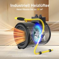 Professioneller Gebläseheizer 3kW - Industrie-Heizkörper, verstellbarer Winkel für Haus, Werkstatt, Baustelle - DAHTEC Professioneller Gebläseheizer 3kW - Industrie-Heizkörper, verstellbarer Winkel für Haus, Werkstatt, Baustelle - DAHTEC von DAHTEC