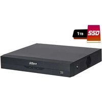 Dahua XVR5104H-4KL-I3 Pro-Serie AI 1U WizSense Penta-Brid 4K UHD 4CH 5IN1 P2P SMD Plus Gesichtserkennung IVS IoT inklusive 1TB SSD von DAHUA