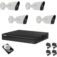 Dahua - video überwachung kit 4 kameras infrarot 2 mpx ip cloud hd 1 tb von DAHUA