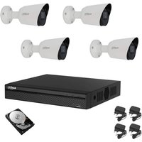 Dahua - video überwachung kit 4 kameras infrarot 2 mpx ip cloud hd 2 tb von DAHUA
