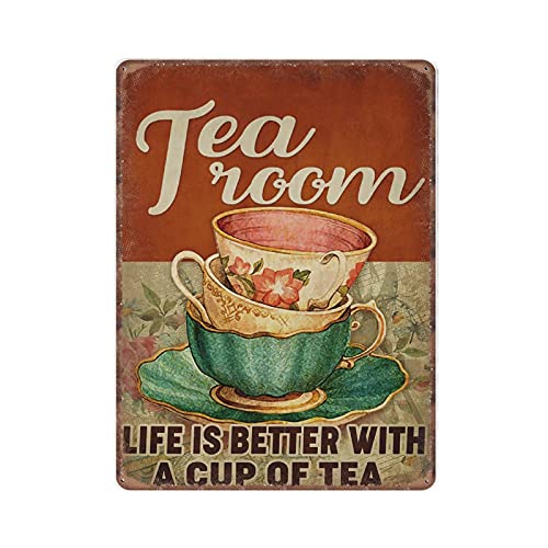 DAIERCY Blechschild mit Tee-Zimmer-Motiv, lustiges Vintage-Design, 30 x 40 cm DAIERCY Blechschild mit Tee-Zimmer-Motiv, lustiges Vintage-Design, 30 x 40 cm von DAIERCY