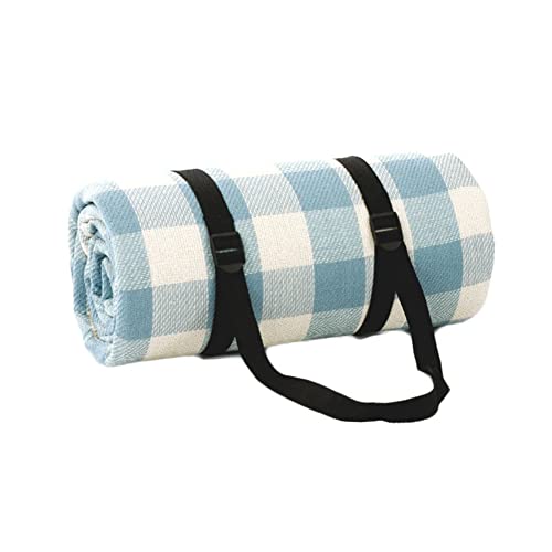 DAIHAN Picknickdecke Campingdecke mit Wasserdichter Unterseite mit Tragegriff Faltbare Stranddecke Picknickdecken für 4-6 Personen Waschbar Picknick Decke 200X200cm von DAIHAN