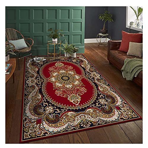 DAIHAN Traditioneller Teppich mit orientalischem Muster Wohnzimmer-Küchenteppich in Distressed-Weicher Luxus-Teppich im ethnischen Stil Bodenmatte Teppiche im Eingangsbereich BS11 50 * 80cm DAIHAN Traditioneller Teppich mit orientalischem Muster Wohnzimmer-Küchenteppich in Distressed-Weicher Luxus-Teppich im ethnischen Stil Bodenmatte Teppiche im Eingangsbereich BS11 50 * 80cm von DAIHAN