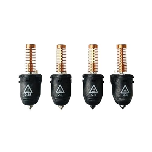 1 Stück for 5M-Serie for AD5M Pro Düsensatz 0,25/0,4/0,6/0,8 mm 280 ℃ Hochgeschwindigkeits-Schnellabnehmbar(Mixed Nozzle) von DAIHAOEE