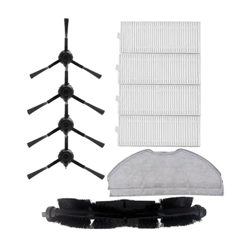 Vakuum Wichtigsten Roller Seite Pinsel Staub Hepa-Filter Mopp Tuch for TP-Link Tapo RV10 Plus RV30 Plus/RV20 Roboter Staubsauger Teile(Set 1) von DAIHAOEE