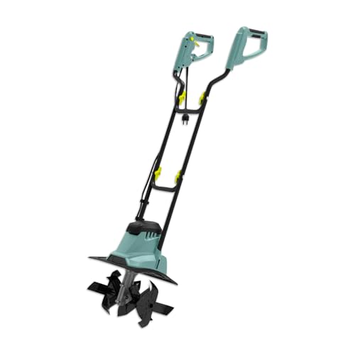 Daimann Elektrische Gartenhacke, zusammenklappbar, 1050 W, 36 cm, mit Reduzierbox aus Aluminium und Verstellbarer Tiefe von DAIMANN