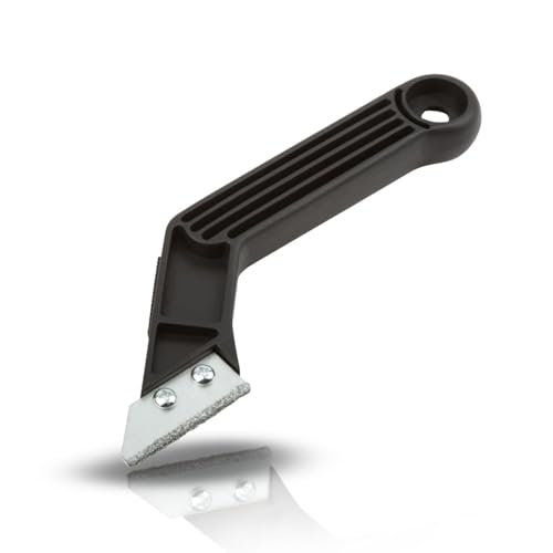 Daimann Fugenreiniger für Böden – Fugenschaber aus Kunststoff und Hartmetall mit Klinge im Diamant-Stil, ergonomischer Griff von DAIMANN